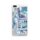 EMK SHOPSITE のstrange city blue Clear Smartphone Case