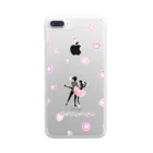 バレエシルエット ballet*pointe_pon*のシルエット×バレエ【眠れる森の美女】 Clear Smartphone Case