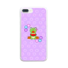 🐸かえるさんと仲間たち🐸のスイカとかえるさん Clear Smartphone Case