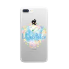 Love＆PeaceのLove＆Peace大人用ロゴ Clear Smartphone Case