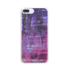 水草のPurple Clear Smartphone Case