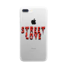 street brand BOMB'Sの streetlove Clear Smartphone Case