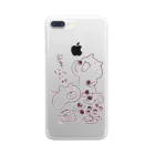 Hello Happy Catのちゃめし〜おいしいものは止まらないねぇ Clear Smartphone Case