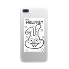 meme___jiの助けてうさぎ Clear Smartphone Case