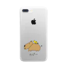 揚げパンマンのカピバラと鳥　カラー Clear Smartphone Case