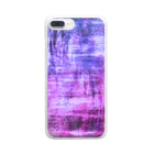 水草のBluePurple Clear Smartphone Case