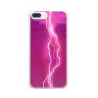 すずらんのkaminari pink Clear Smartphone Case