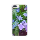 水彩屋の紫陽花（生花） Clear Smartphone Case