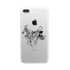 thoroughbred horseの楽器馬 Clear Smartphone Case