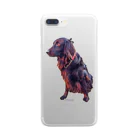 flatcoatedretrieverのflatcoated retriever Clear Smartphone Case