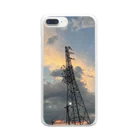 Aki’s design shopの(セール中)Sunset over the tower Clear Smartphone Case