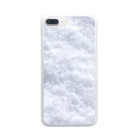 健康胞子の雪スマホケース Clear Smartphone Case