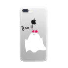 I ♡ YOUのあたし、おばけちゃんだよ！BOO！！ Clear Smartphone Case