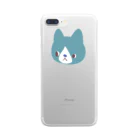 ぽんず保護猫40にゃんのくれよん猫 1 Clear Smartphone Case