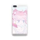 茅野イルミのお店のハートいちご Clear Smartphone Case