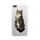 NAGATAIのTabby Cat Clear Smartphone Case