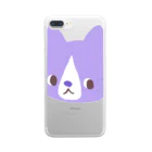 保護猫もいねこのどデカくれよん猫 3 Clear Smartphone Case