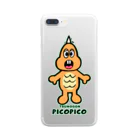 PICOPICOの一角怪獣ツノゴン Clear Smartphone Case