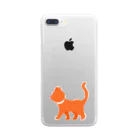 クリームあんみつの猫 Clear Smartphone Case