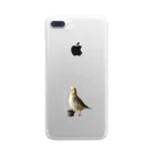 じゅぎのインコショップ Jugi's bird goodsのイケメンなオカメ女子 Clear Smartphone Case