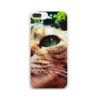 電気羊研究所science&GAMEの公園猫　 Clear Smartphone Case