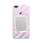 Fancy Surprise!の推しチェキスマホケース♡ストライプ Clear Smartphone Case