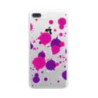 MAGENTA INFINITYのピンク紫のしぶき Clear Smartphone Case