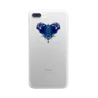 healing-honey(ﾋｰﾘﾝｸﾞﾊﾆｰ)の歯車（heart・Ｂ/ブルー） Clear Smartphone Case