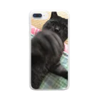 黒猫はちメモリアルの黒猫はちのゴムゴムのパ〜ンチ Clear Smartphone Case