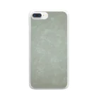 Green-Dの石模様調柄 Clear Smartphone Case