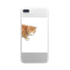 高橋のひょっこり猫 Clear Smartphone Case