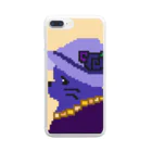 るどんのドット絵猫夫人 Clear Smartphone Case