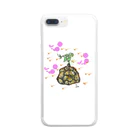 植物雑貨専門店＠ぴざぁるの【限定一点】亀甲竜　キュートver. Clear Smartphone Case