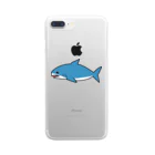鮫ゑ〜〜のどこか切ないサメ Clear Smartphone Case