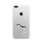 空とぶペンギン舎のFlying penguins Clear Smartphone Case