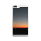 ひいろの三日月と夕焼け Clear Smartphone Case