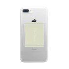 rilybiiのbabygray yellow mintgreen Clear Smartphone Case