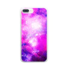 Memento...のピンクの宇宙 Clear Smartphone Case