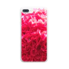 Happy thingsのPINK Flower Clear Smartphone Case