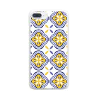 IZANAMI by Akane Yabushitaの🇵🇹リスボンのアズレージョ #8（ネイビー） Clear Smartphone Case