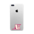 🤍一ノ瀬 彩 🐇⸒⸒ suzuri支店🤍の一ノ瀬彩:LOGO_AI_ピンク【英語略】 Clear Smartphone Case