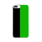 手描きのエトセトラの黒×緑 ２色バイカラー Clear Smartphone Case