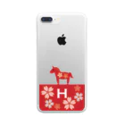 HARUnoSAKURAのHARUnoSAKURA『H』 Clear Smartphone Case