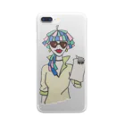 S2ショップのColorful Hair Woman No.6 Clear Smartphone Case