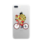 segasworksのカメの自転車乗り Clear Smartphone Case