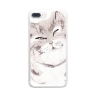 絵師冬奇のECO　CAT　BAG　ECB Clear Smartphone Case