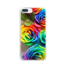 TaniTan_SHOP【TTS】のrainbow loads Clear Smartphone Case