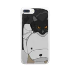 くろねこの日々のくろねこ（寝乗り） Clear Smartphone Case