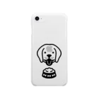 jateeのDog food Clear Smartphone Case