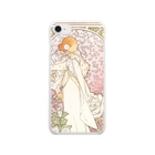 SONOTENI-ARTの014-004　アルフォンス・ミュシャ　『椿姫』　クリア　スマホケース　iPhone SE(2,3)/8/7/6s/6専用デザイン　CC1 Clear Smartphone Case